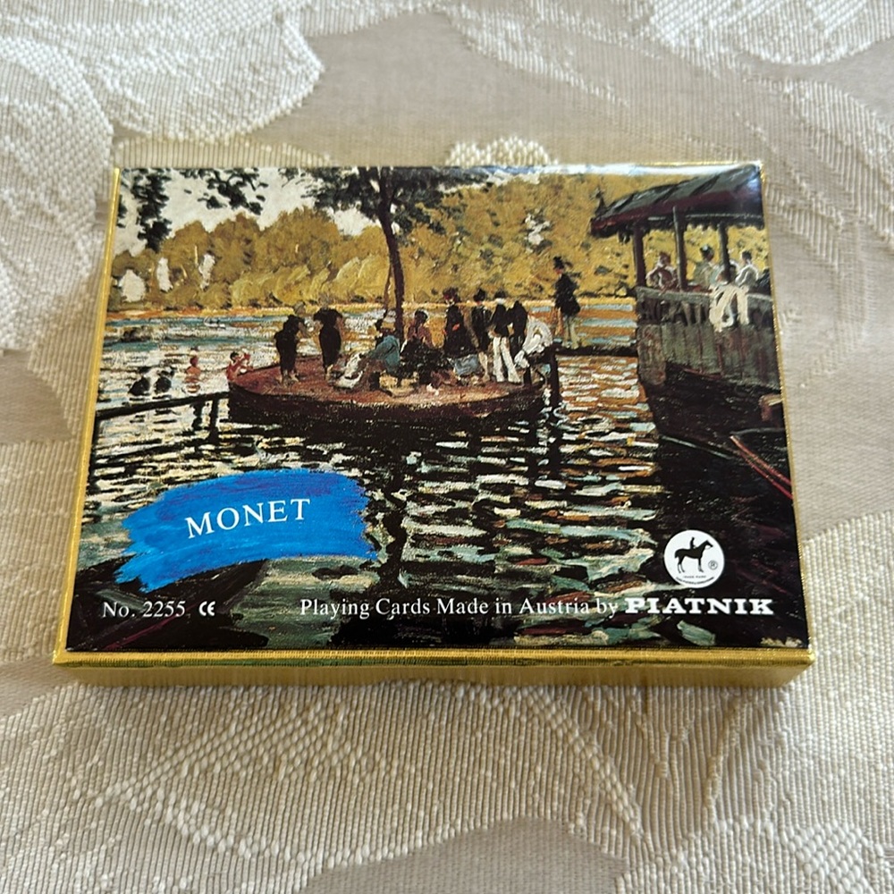 PIATNIK Monet Set of 2 Playing Cards #2255 Made in Austria